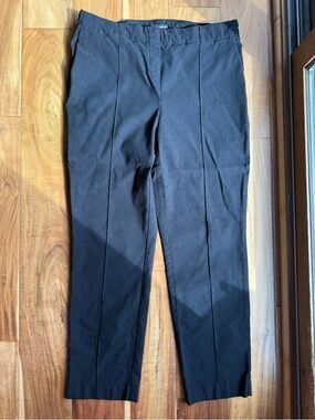 Hilary Radley Black Straight Leg Dress Pants